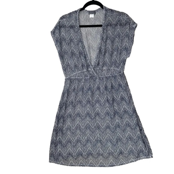 Jordan Taylor Mesh Swim Cover Up Dress V Neck Lightweight Womens Size 1X Stretch - Picture 1 of 9